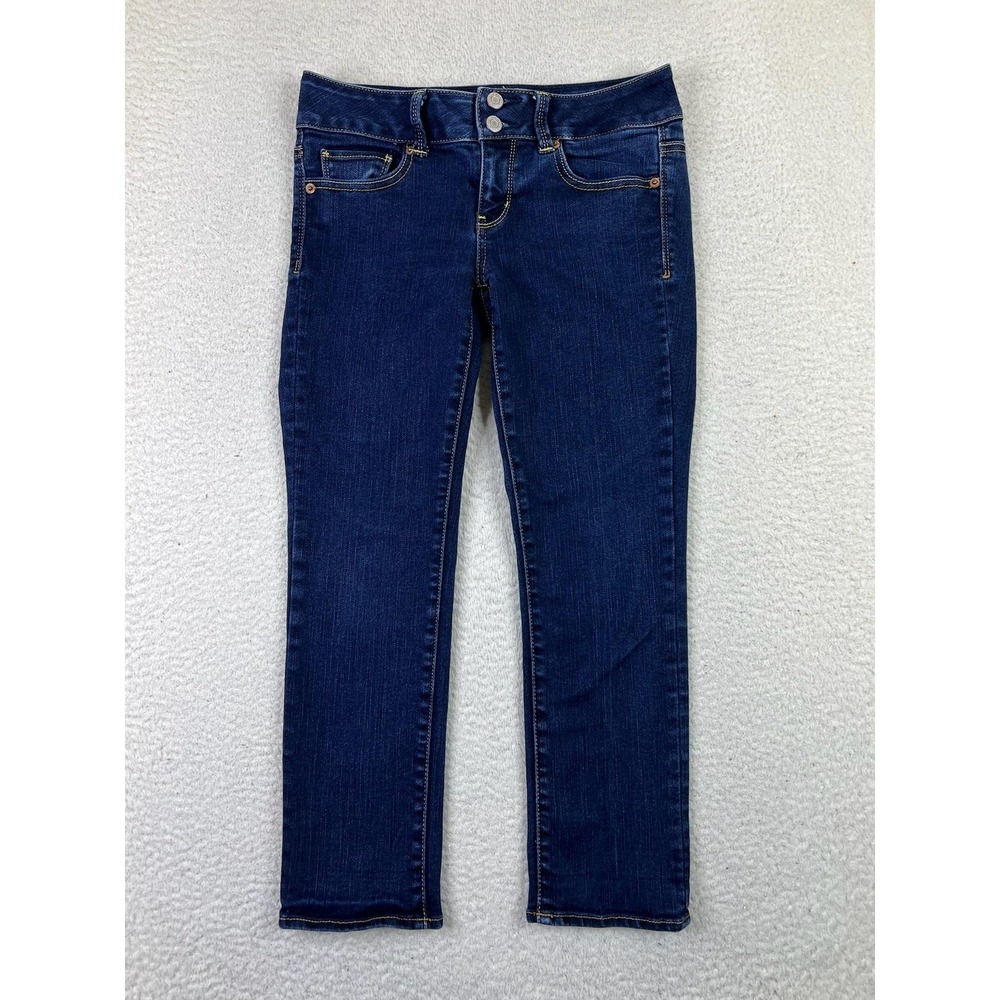 American Eagle Jeans Womens‎ 4 Blue Artist Stretch Skinny Mid Rise Denim Pants